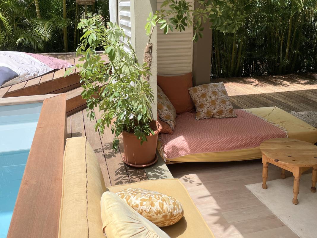 Location Villa 3 chambres Trois Ilets  - vue terrasse basse